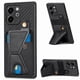 thumbnail image 5 of Funda Resistente para Honor 80 SE con Tarjetero y Soporte, Diseño Magnético Negro, 5 of 5