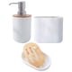 thumbnail image 1 of de accesorios blancos , dispensador de loción, jabonera para , encimera, , tocador, decoración de granja 3 piezas, 1 of 5