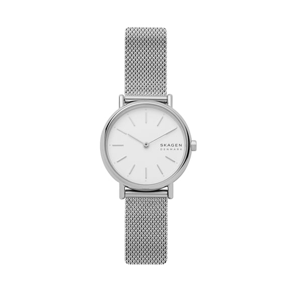 Reloj Skagen Signatur Lille de dos manecillas plateado para mujer SKW2692