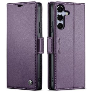 Caseme Tipo Cartera Samsung Galaxy S25 Plus Con Cierre Magnético, Rfid, Tarjetero, Soporte, Carga Inalámbrica