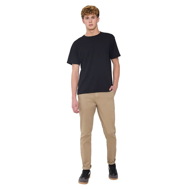 Pantalón Hombre Bolsillo Chino Camel Liso Corona