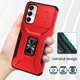 thumbnail image 3 of Funda Armada para Samsung Galaxy A05S con Tapa Deslizante y Soporte Magnético Giratorio Rojo, 3 of 5