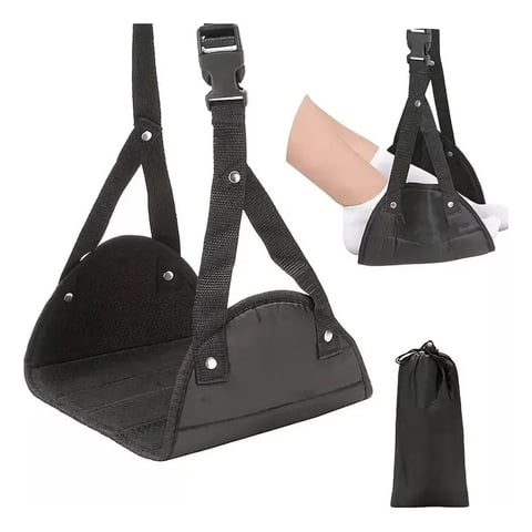 Genérica - Apoya Pies Ajustable Para Viajes, Avión, Bus Reposapiés Portátil