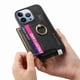 thumbnail image 4 of Funda Magnética para iPhone 16 Pro Max con Billetera y Anillo, Protector Resistente Negro, 4 of 6