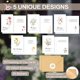 thumbnail image 3 of Tarjetas de Agradecimiento HiABNRT 25 unidades – Diseño de flores silvestres, 3 of 6