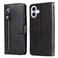 Gangxun - Funda Con Cremallera Para Iphone 17, Carcasa Cartera De Cuero Pu Con Soporte Y Tarjetero