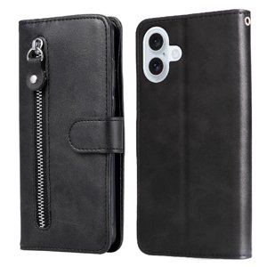 Gangxun - Funda Con Cremallera Para Iphone 17, Carcasa Cartera De Cuero Pu Con Soporte Y Tarjetero