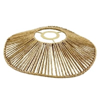 Magideal - Pantalla De Lámpara De Cuerda Tejida A Mano, Estilo Rústico, Para Lámpara De Techo, Decoración Hecha A Mano, Lámpara De Mesa, Lámpara Colgante, Pantal Amarillo