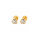 thumbnail image 1 of Aros Abridores Corazón 6mm Oro 18k Tope A Presión Niñas Jovenes, 1 of 5
