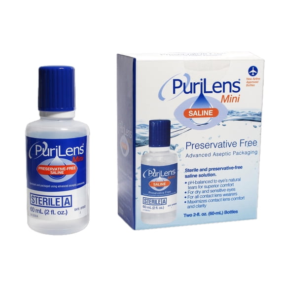 Solución salina para lentes de contacto Purilens Mini 60 ml (2 fl. oz.)