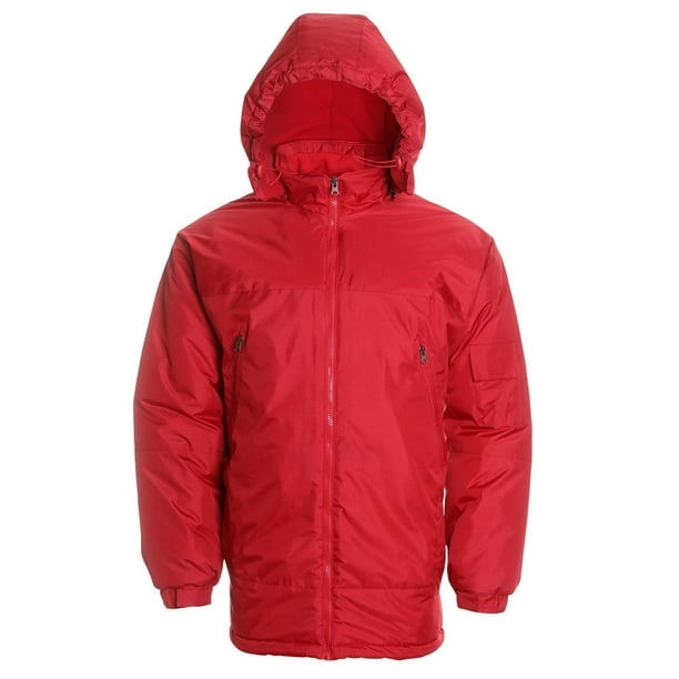 Parka Basica Hombre rojo S