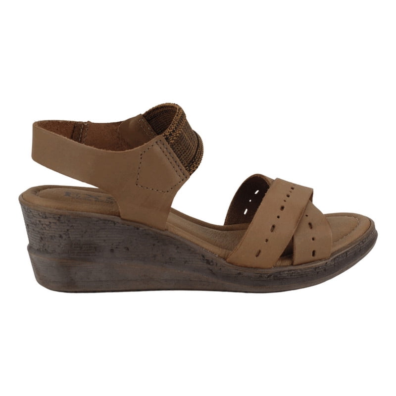 Sandalia Exs Elaztizada Cuero Café