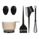 thumbnail image 1 of Salon Hair Color Dye Bowl Peine Cepillo Cubierta De La Oreja Herramienta De Peluquería 5pcs Negro, 1 of 5