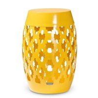 Mesa Auxiliar De Exterior Baxton Studio Branson Yellow Metal