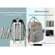 thumbnail image 4 of Mochila Pañalera Maternal Con Mudador Negra LuBabycas, 4 of 8