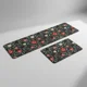 thumbnail image 1 of Alfombra De Cocina Antideslizantes Y Lavables Verde Con Rojo Florecita, 1 of 3