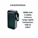 thumbnail image 2 of Cargador Portátil Power Bank 30000mah Carga Rápida 4 Cables, 2 of 3