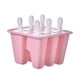 thumbnail image 2 of Molde De Silicona Para Hacer Paletas De Hielo Molde Para Paletas De Helado Moldes Congelados 6 Celdas Rosa, 2 of 5