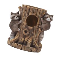 Magideal - Maceta De Tocón De Mapache, Figura De Resina, Decoración, Artesanía, Estatua, Maceta Para Escritorio, Dormitorio, Oficina, Sala De Estar, Invernadero.