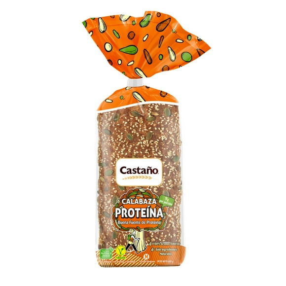 Pan De Molde Calabaza Con Proteína De Arveja, 400 g
