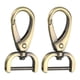 thumbnail image 1 of Uxcell 2 piezas gancho desmontable con broche giratorio 3/4" D anillo con ganchos de garra de langosta giratorios para bolso latón, 1 of 7