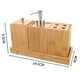 thumbnail image 2 of Set Juego De Baño 3 Pieza Madera Jabon Dispensador Cepillo, 2 of 2