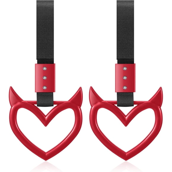 Manilla Corazón Diablo Pvc 23 5 X 9 5 Cm Auto 2 Unidades