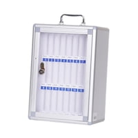 Magideal - Gabinete De Almacenamiento Para Teléfono, Almacenamiento Para Teléfonos Inteligentes, Estable, Para Aulas Y Oficinas, Tarjeta De Bolsillo Con Cerradur 24 Ranuras