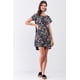 thumbnail image 5 of Vestido Mini Relajado con Espalda Plisada y Estampado Floral Multicolor Negro, 5 of 5