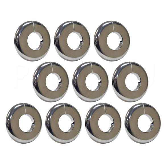 Cubierta embellecedora PROCURU para tubo CTS de 1/2" cromada, paquete de 10