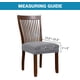 thumbnail image 3 of fundas elásticas de licra para asiento de silla de comedor, fundas de cojín para sillas de cocina, extraíbles y lavables. $Fundas para sillas de comedor., 3 of 8