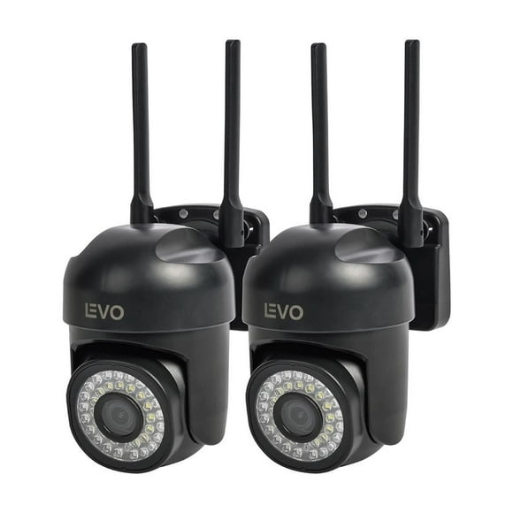 Pack 2x Cámara Seguridad Wifi 5g 2MP Guardpro X5 Negro LEVO
