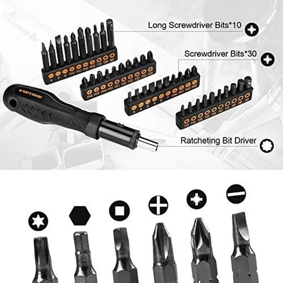 Set Herramientas DEKOPRO 218 Piezas Acero Vanadio Hogar