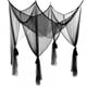 thumbnail image 1 of Mosquitera de 4 postes esquineros para cama, cortinas grandes para dormitorio, decoración de princesa, cortinas para patio, interior y exterior, color negro, estilo gótico., 1 of 6