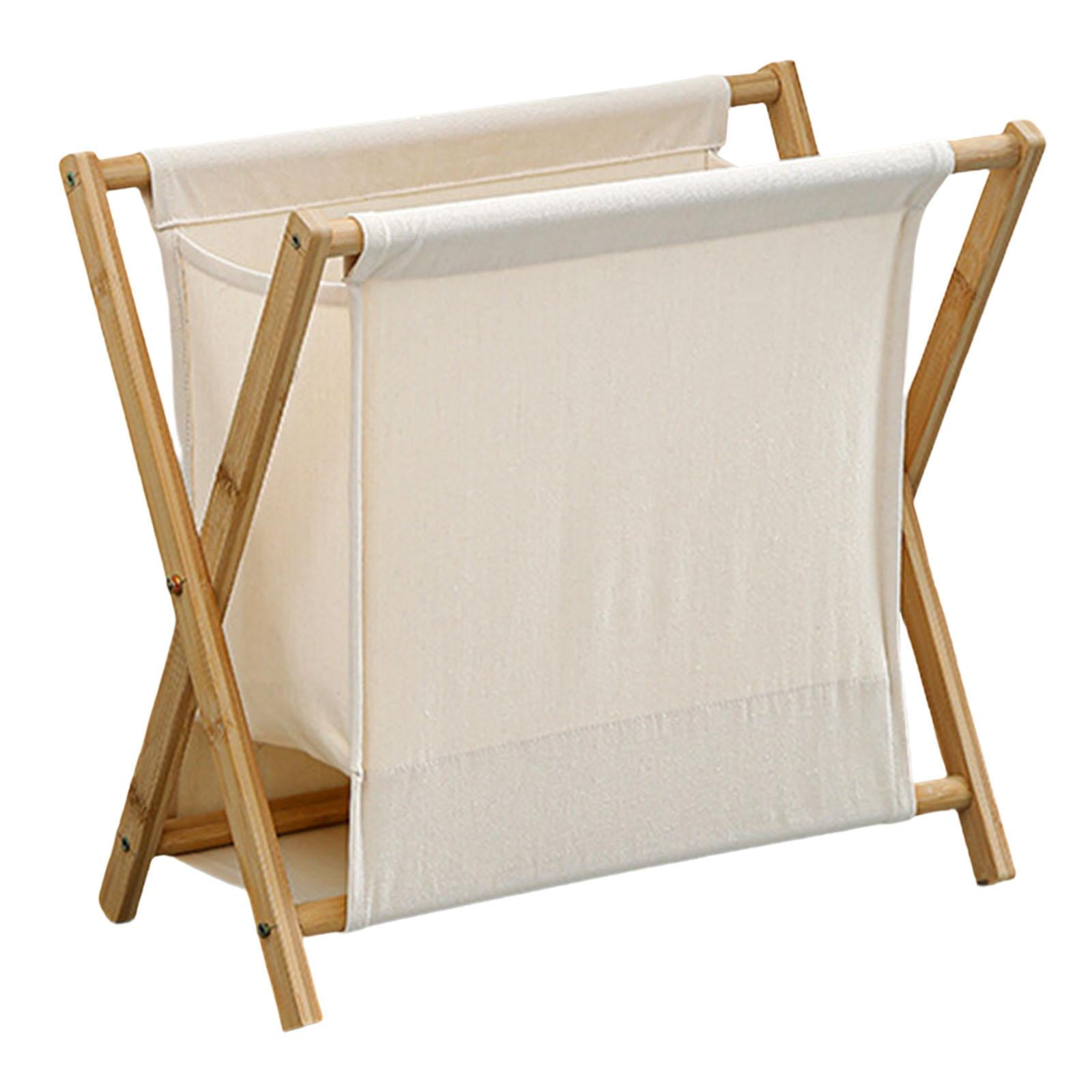 Magideal - Cesto De Ropa Sucia Plegable De Bambú, Portátil, Fácil De Transportar, Abierto Para La Familia, Mantiene La Ropa Sucia Ordenadamente Guardada Beige 40x30x38cm