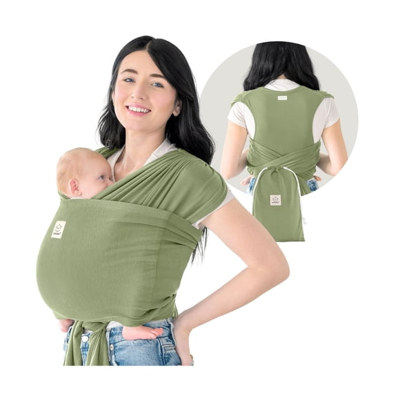 Fular portabebés KeaBabies D‑Lite color Oliva Tenue 7‑20 kg