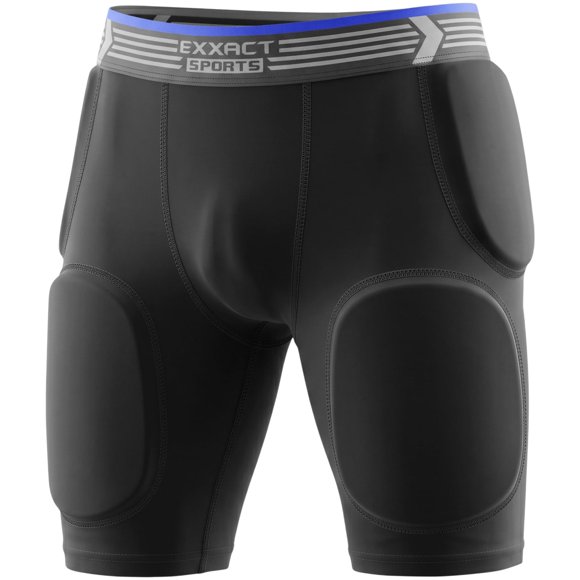 Cinturón protector de fútbol americano Exxact Sports YXL negro 5 almohadillas