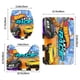 thumbnail image 3 of Hot Wheels: ¡A Correr! Juego de 3 alfombras de baño de coral fleece: tapete de baño + alfombra de inodoro en forma de U + funda de tapa de inodoro en forma de O, 3 of 6