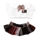 thumbnail image 1 of Ropa Para Muñecas, Falda A Cuadros, Regalo Para Niños, Conjunto De Camiseta Y Falda Para Muñecas De 15cm, 1 of 3