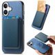 thumbnail image 1 of Funda de Cuero Magnética con Tarjetero para iPhone 16 Plus Cubierta Delgada Azul, 1 of 5