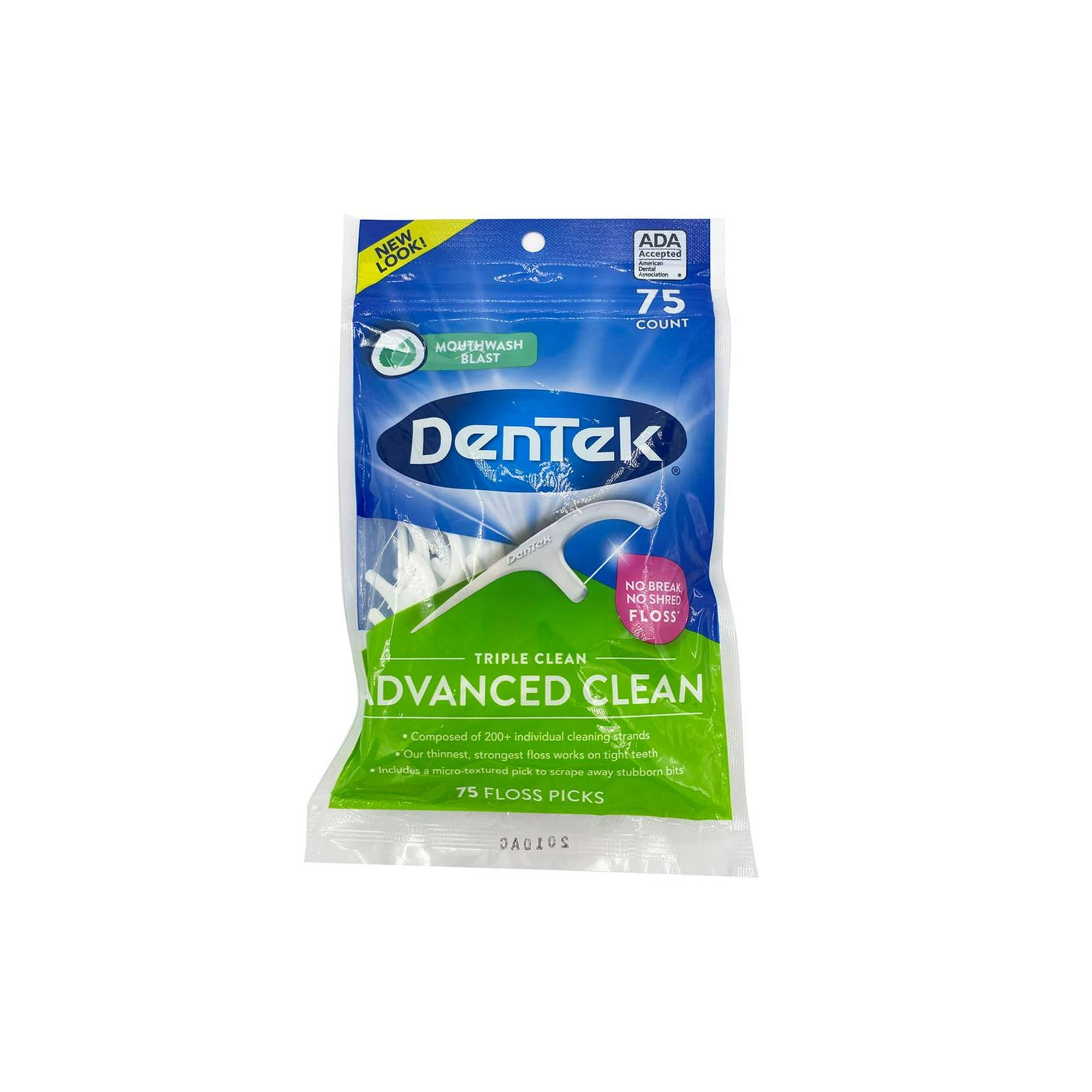 Hilo Dental Triple Clean Dentek 75 Unidades Blanco