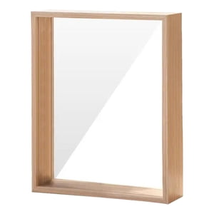 Magideal - Caja De Sombra Portarretratos, Marco De Fotos Acrílico Transparente, Estuche De Exposición, Caja De Sombra Para Recuerdos, Recuerdo De Boda, Billete, Madera