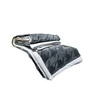 Genérico - Frazada Elegante 2 Plazas Gris Oscuro 200X230Cm J5