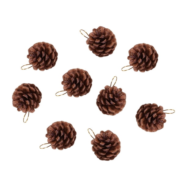 9 Uds. Colgantes De Conos De Pino Navideños, Manualidades DIY Para Sala De Estar Interior