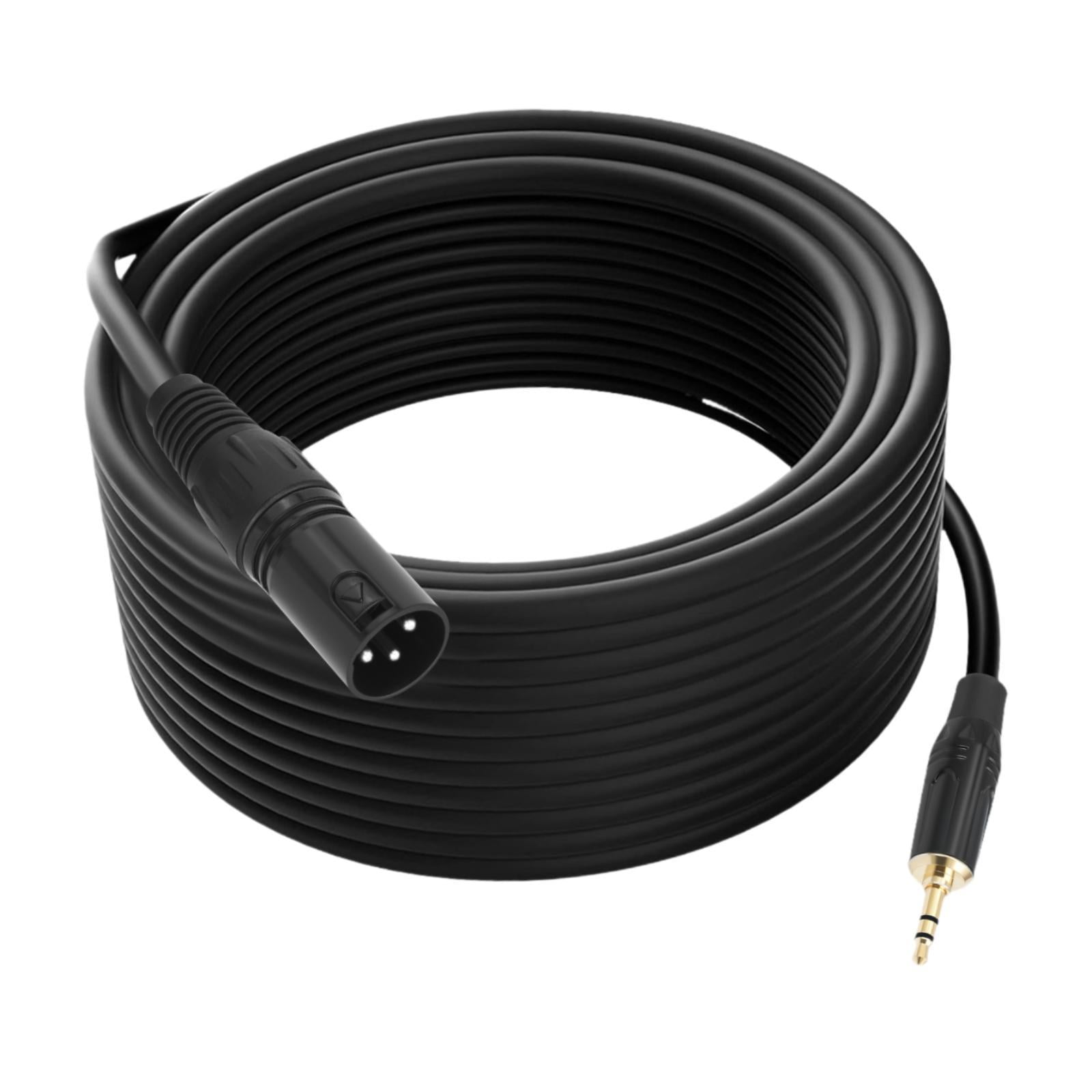 Magideal - 1 8 Pulgadas A Xlr Cable De Audio De Micrófono De 3 5 Mm Trs A Xlr Con Conector Xlr Para Teléfono Inteligente Creación Musical 10m