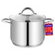 thumbnail image 1 of Olla Stockpot Bakken-Swiss Deluxe de acero inoxidable de 8 litros con tapa, 1 of 6