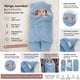 thumbnail image 3 of Saquito Bebé Osito con Capuchita y Orejitas Celeste - BABYMINE, 3 of 4