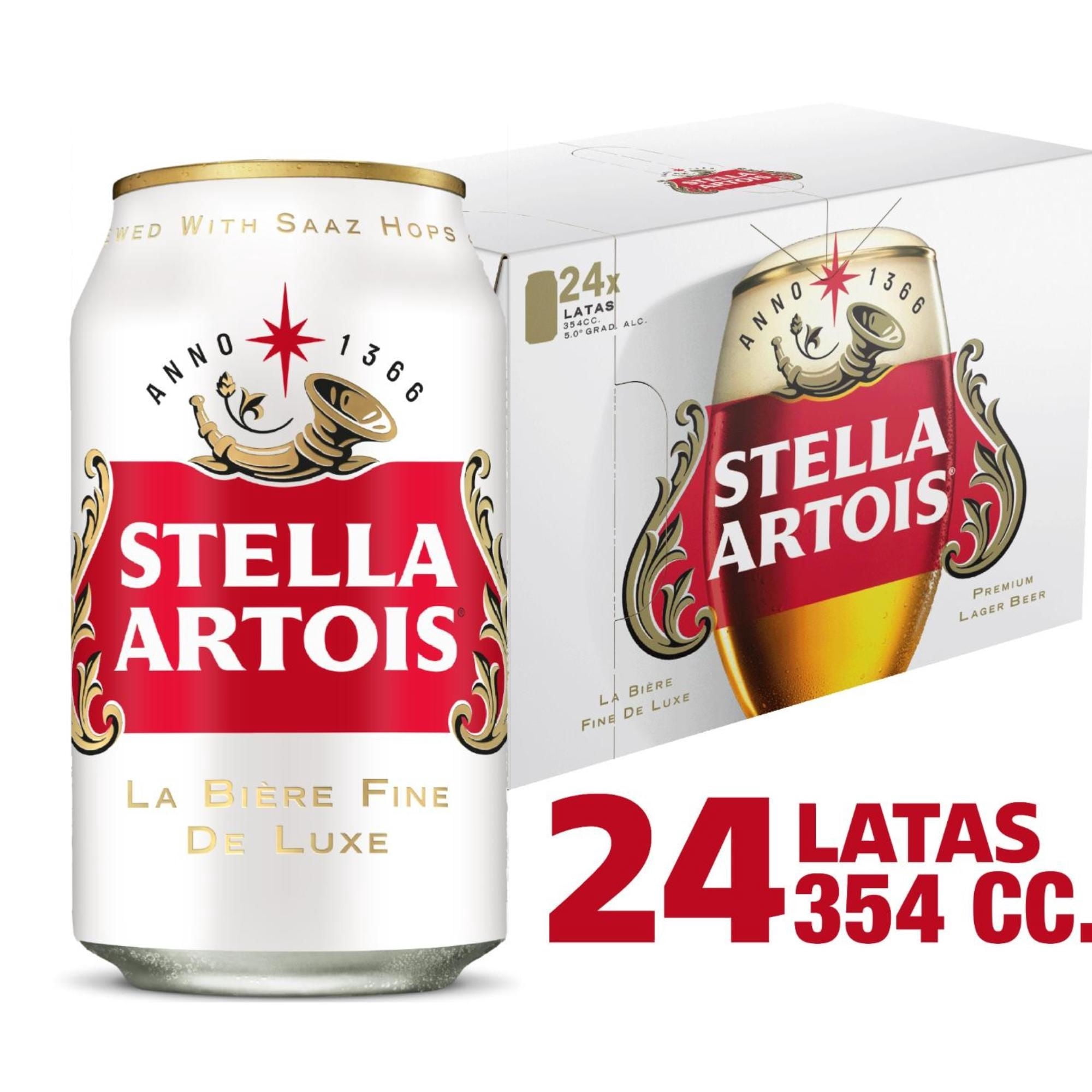Cerveza Stella Artois Lager 4.8° Pack 24 Lata