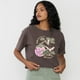 thumbnail image 3 of Polera Mujer Fun Manca Corta Crop Café Corona, 3 of 5