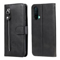 Gangxun - Funda Con Cremallera Para Oneplus Nord Ce 5G, Carcasa Cartera De Cuero Pu Con Soporte Y Tarjetero